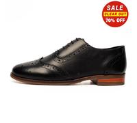 Cipriata Natasha Femmes Cuir Robe Mode Designer Brogues Chaussures Noires