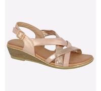 Cipriata Quarta Femmes Mode Vacances Plage Boucle Sandale or Rose