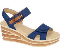 Cipriata - Sandales "Danta" pour femme, motif léopard DF2513 (37 EU) (Bleu marine)