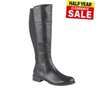 Cipriata Silvia Femmes Mémoire Mousse Robe Cuir Mode Bottes Hauteur Genou Noir