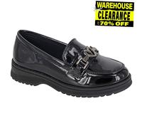 Cipriata Sina Femmes Designer Mode Décontractée Patient Mocassin Noir