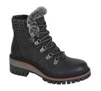 Cipriata Teodora L725 Bottines pour femme en mousse à mémoire de forme avec fermeture éclair et anneau en D, Noir , 36 EU