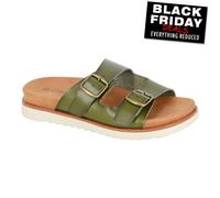 Cipriata Tiberia Femmes à Enfiler Boucle Designer Glissières Sandales Mules Vert
