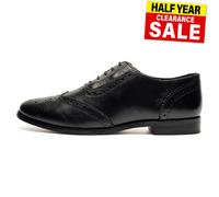 Cipriata Violetta Brogue En Cuir Pour Femmes Chaussures De Mode Noires