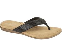 Cipriata Womens/Damen Alcee sandale ornée de pierres DF1592 (38 EU) (Noir)