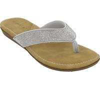 Cipriata Womens/Damen Alcee sandale ornée de pierres DF1592 (40.5 EU) (Argent)