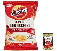 Cipster di Lenticchie Rosse Alla Lot de 6 copeaux de lentilles rouges avec poivron rouge 80 g