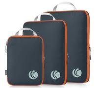 Cipway Organisateur Valise pour Voyage, Organiseur de Bagages Ultraléger Extensible Rangement Sac de Compression Voyage（Gris，3Pièces）