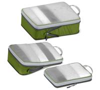 Cipway Rangement Organiseurs de Bagage,Organisateur Valise en Maille Légers pour les Sacs à Dos,Voyages,Stockage à Domicile（Vert，3Pièces）