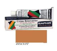 Cirage crème rénovatrice cuir - SAPHIR - Biscuit - Couvre éraflures - Redonne couleur - Pour cuir lisse
