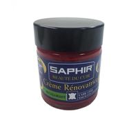 Cirage Crème Rénovatrice SAPHIR pot verre 30 ml marron moyen