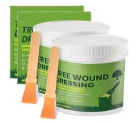 Cirage de coton - 500 g - Résine d'arbre - Fermeture des plaies pour arbres - Avec pinceau - Scelle les bords des arbres - Favorise la cicatrisation des plaies et forme rapidement un film protecteur