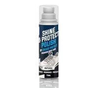 Cirage Liquide Shine & Protect | 75ml avec Applicateur Éponge | Entretien Chaussures en Cuir et Synthétique à Brillance Intense | Restaure Couleur & Éclat | Noir, Marron & Neutre (Neutre, Lot de 1)