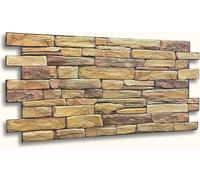 Circa 7 mq/15 DALLES PVC 3D panneaux muraux parement mural bardage PVC imitation bois ou pierre ou mosaïque épaisseur 1 mm ! Grand choix !