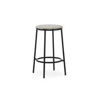 Circa Tabouret de Bar H65 Rembourré Noir/MLF20 Sable
