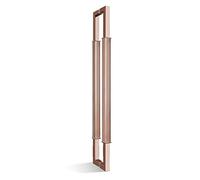 CIRCIR 60cm/80cm/120cm Long Double Sided Door Push Bar,Door Pull Modern Sliding Glass Door Handle, for Wood/Metal/Commercial/Iron Doors, Easy to Install(Rose Gold,120cm/47inch)
