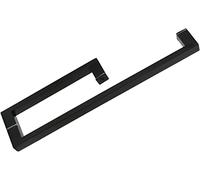 CIRCIR 9 Shape Stainless Steel Push Pull Door Handle,Two-Sided Barn Sliding Door Handle, Fit for Glass Door Wooden Door(Matte Black)