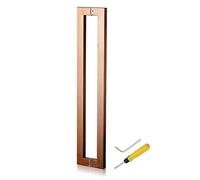 CIRCIR Barn Bathroom Entry Two-Sided Door Push Bar,Door Pull Stainless Steel Pulls Door Handles Set, 17inch/24inch/32inch/40inch/47inch/59inch Gates Handle(Rose Gold,60cm/24inch)