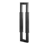 CIRCIR Barn Door Pull Handle Front Door Pulls Glass Door Pulls Frameless Shower Doors,Long Base Gate Handle,Two Sided Design(Black2,Length 180cm(70.9inch))