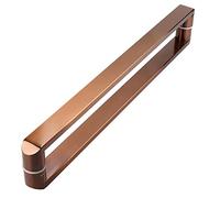 CIRCIR Double Sided Sliding Barn Door Handles,Door Pull Stainless Steel Door Handle Pull, Interior/Exterior Gates Handle, for Bathroom WC Bank Conference Room(Rose Gold,54cm/21inch)
