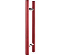 CIRCIR Double Sided Wooden Side Mount Handle for Interior & Exterior Gates,40/60/80 cm Long Sliding Barn Door Handle(Red,60cm/2ft)
