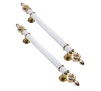 CIRCIR for Sliding Glass Gate House Doors Kitchen Wooden Doors,Simplicity Craft Design Door Handles(White,80cm/31.5in)