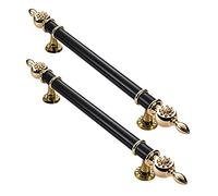 CIRCIR for Sliding Glass Gate House Doors Kitchen Wooden Doors,Simplicity Craft Design Door Handles(Black,150cm/59.1in)