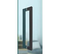 CIRCIR Interior Exterior Heavy Duty Swing Door Handle,Square Rectangle Flat Shape Stainless Steel Push Pull Bar Handle(600x562mm)