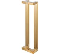 CIRCIR Modern Contemporary Entry Door Handle,Square Shape Shower Door Handle, Stainless Steel Barn Gate Pulls Heavy Duty(Gold,60cm/24in)
