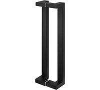 CIRCIR Modern Contemporary Entry Door Handle,Square Shape Shower Door Handle, Stainless Steel Barn Gate Pulls Heavy Duty(Black,60cm/24in)