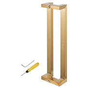 CIRCIR Modern Steel Push Pull Door Handle for Shower Glass Sliding/Barn Door/Entrance Door,Gold Entry Door Handle Internal External, Easy to Install(150cm/59inch)