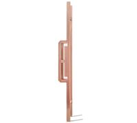 CIRCIR Solid Aluminum Modern Barn Door Handles for Office/Hotel Front Doors,Interior Exterior Door Pull Push Handle -16/24/32/40/48inch,Double Side Mounted(Red Copper,100cm/39.4in)