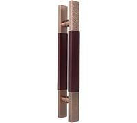 CIRCIR Two-Sided Stainless Steel Barn Door Handle,Chinese Style Sliding Door Pull Handle, for Exterior Glass/Wooden Gate(Red,40cm/15.7in)