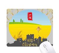 circlar pleine vingt - quatre grains à solaire la nuit de noël, tapis de souris en caoutchouc