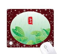 circlar pluie vingt - quatre grains à solaire tapis de souris en hiver flocon de neige