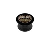 Circle Back Specialist Funny Office Jargon Work Humour PopSockets PopGrip Adhésif