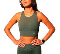 Circle - Brassière de trail running - Level Up Bra Moss pour Femme - Taille M - Vert Vert M