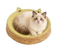 Circle Cat Scratcher Nest - Orthopedic Feline Enrichment Device, Bohemian Aesthetic Style, 800g High-Density Build, Integrated Claw-Trimming Fiber System, Durrable Claw-Resistant Build - For Paws Care