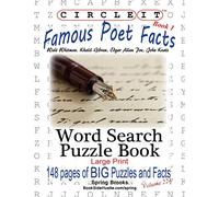 Circle It, Famous Poet Facts, Book 1, Word Search, Puzzle Book