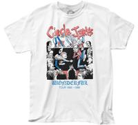 Circle Jerks Wonderful Tour T Shirt Mens Rock N Roll Music Band White(Large)