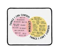 Circle of Control Mindset Tapis de souris pour ordinateur, accessoires de bureau, 23,9 x 20,1 cm, couleur : cercle de contrôle