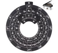 Circle of Fifths Wheel - Outils d'apprentissage de la guitare, outil d'accords de mélodie musicale | Notes de touche et théorie de la guitare, outil éducatif musical pour auteurs-compositeurs, notes