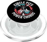 Circle Pits & Power Chords Musique Punk Rock PopSockets PopGrip pour MagSafe