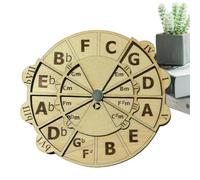 Circle Wooden Music Wheel - Wooden Music Wheels for Melody Creation - Wood Material Musical Accessoires Pour Les Mélomanes Et Musiciens Une Décoration Pratique Et Belle Parfaite Pour Les Amateurs