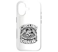 Circling The Drain Funny Saying Sarcastic Citation Humour Coque pour iPhone 17