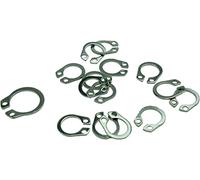 Circlip a inoxydable 50 pièces M20 anneau de retenue externe type C pince à pression élastique rondelle de verrouillage M3-M26