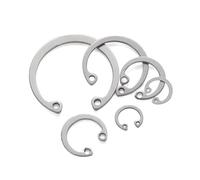 Circlip de bague de retenue, Anneau à pression interne en acier inoxydable 304 forme de C for protection roulement trou(M58(1pcs))