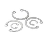 Circlip de bague de retenue, Anneau de boucle interne M10 M11 M12 M20 à M42, attache élastique en forme C acier inoxydable 304(M17 10pcs)