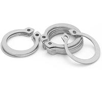 Circlip de retenue interne, anneaux externes type C for arbre, acier inoxydable carbone, 5 à 30 pièces(Stainless Steel,M14(30pcs))