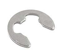 circlip en E 2/100 pièces M0.8-M15 en acier au carbone 65Mn et inoxydable 304 E anneaux Clip(Black oxide,M9 5pcs)